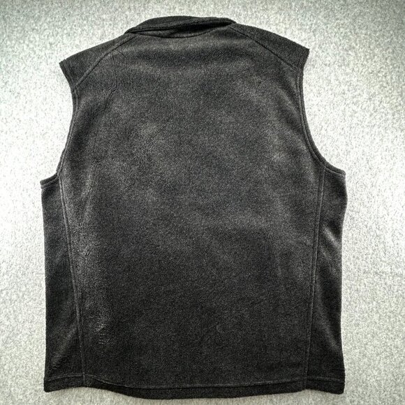 Columbia Men's Charcoal Gray Fleece Vest Size L Full Zip Lightweight Warm Layer - Picture 7 of 11